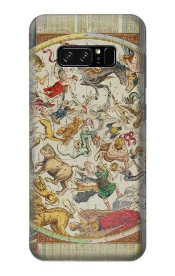 S3145 Antique Constellation Map Hülle Schutzhülle Taschen für Note 8 Samsung Galaxy Note8