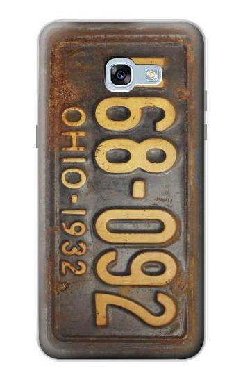 S3228 Vintage Car License Plate Hülle Schutzhülle Taschen für Samsung Galaxy A5 (2017)