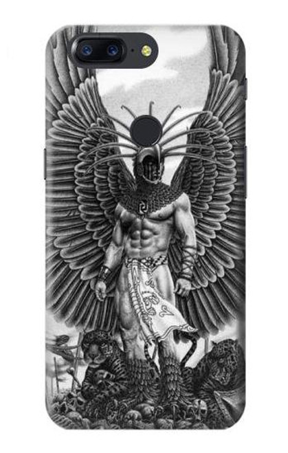 S1235 Aztec Warrior Hülle Schutzhülle Taschen für OnePlus 5T