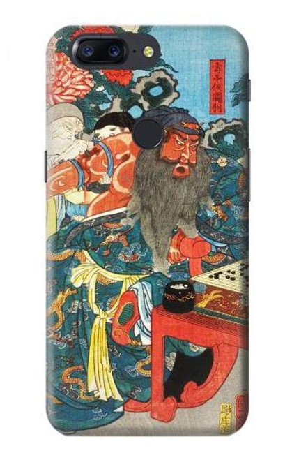 S1826 Utagawa Kuniyoshi Guan Yu Hülle Schutzhülle Taschen für OnePlus 5T