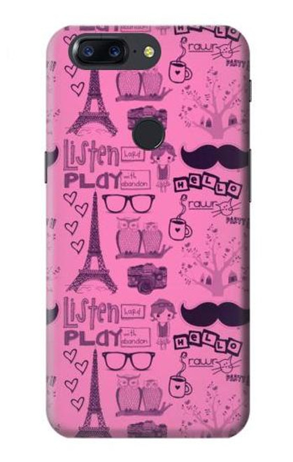 S2885 Paris Pink Hülle Schutzhülle Taschen für OnePlus 5T