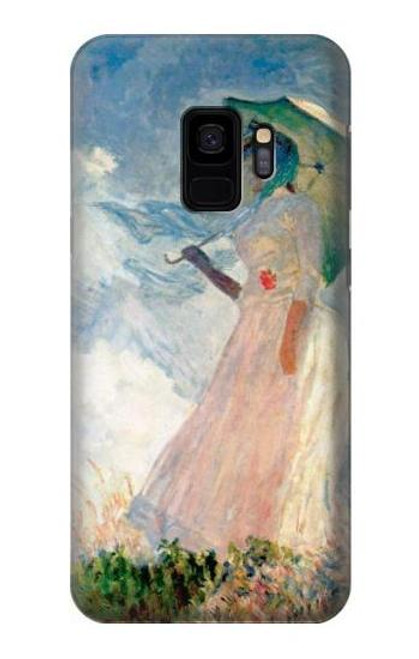 S0998 Claude Monet Woman with a Parasol Hülle Schutzhülle Taschen für Samsung Galaxy S9