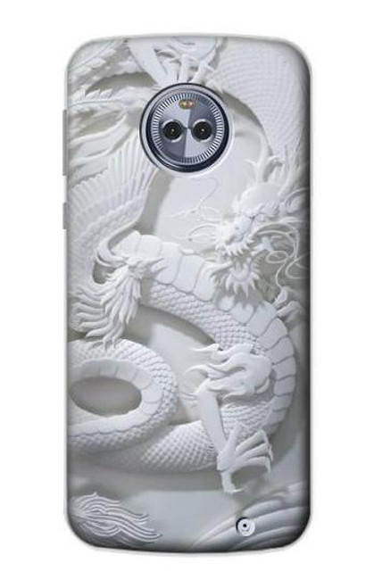 S0386 Dragon Carving Hülle Schutzhülle Taschen für Motorola Moto X4