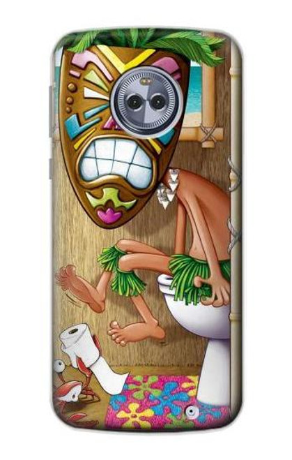 S1702 Tiki Man Toilet Hülle Schutzhülle Taschen für Motorola Moto X4