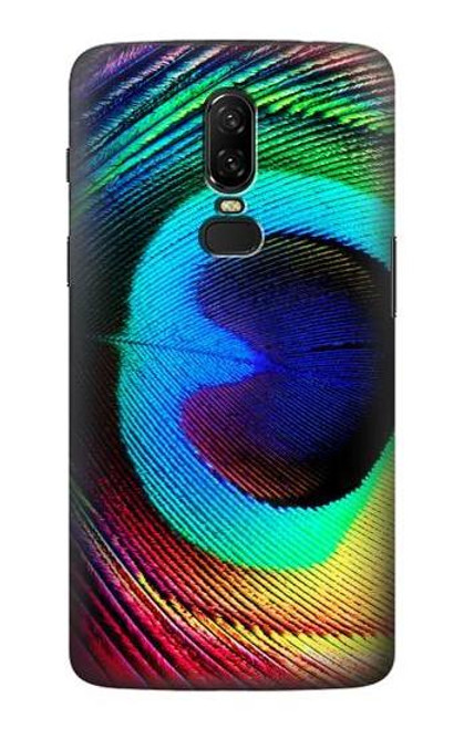 S0511 Peacock Hülle Schutzhülle Taschen für OnePlus 6