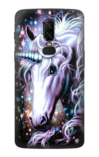 S0749 Unicorn Horse Hülle Schutzhülle Taschen für OnePlus 6