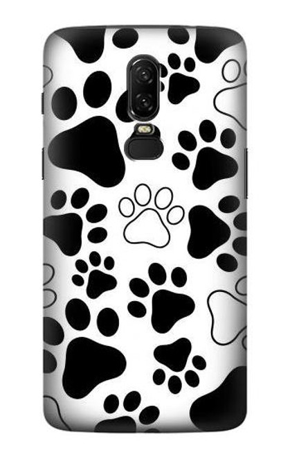 S2904 Dog Paw Prints Hülle Schutzhülle Taschen für OnePlus 6