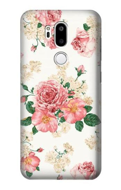 S1859 Rose Pattern Hülle Schutzhülle Taschen für LG G7 ThinQ