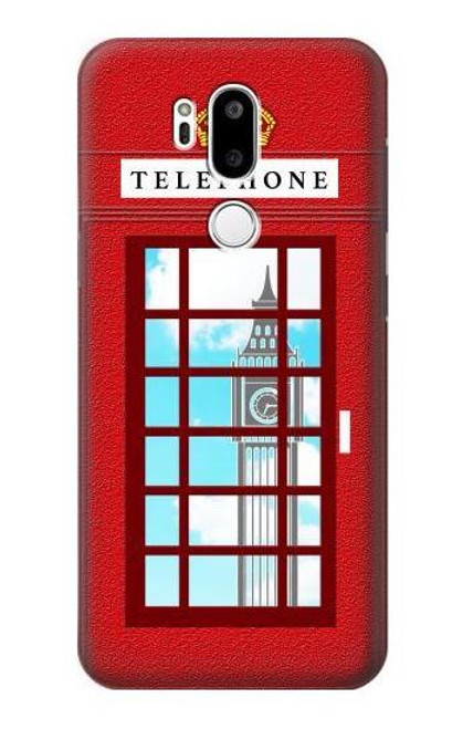 S2059 England British Telephone Box Minimalist Hülle Schutzhülle Taschen für LG G7 ThinQ