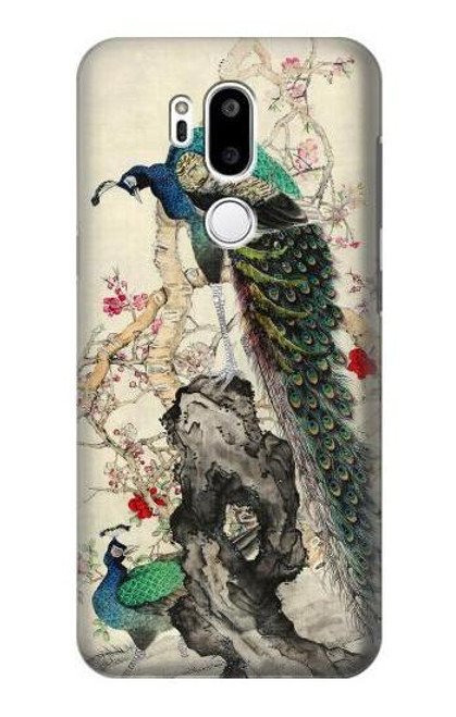 S2086 Peacock Painting Hülle Schutzhülle Taschen für LG G7 ThinQ