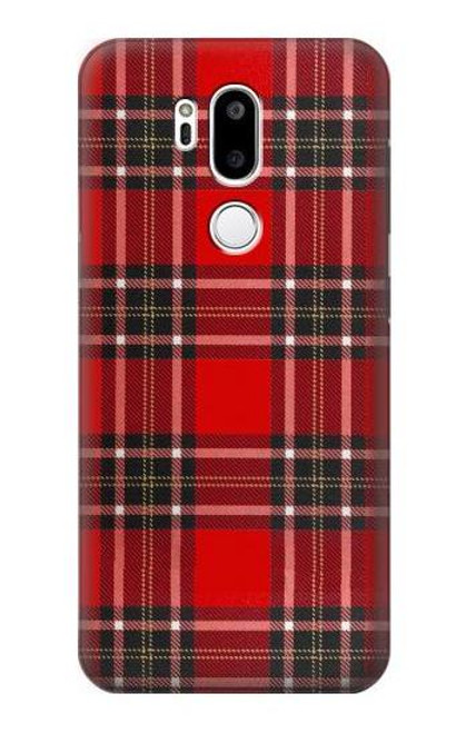 S2374 Tartan Red Pattern Hülle Schutzhülle Taschen für LG G7 ThinQ