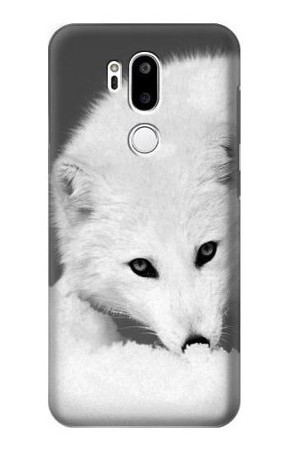 S2569 White Arctic Fox Hülle Schutzhülle Taschen für LG G7 ThinQ
