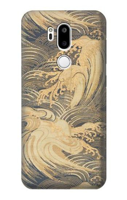 S2680 Japan Art Obi With Stylized Waves Hülle Schutzhülle Taschen für LG G7 ThinQ