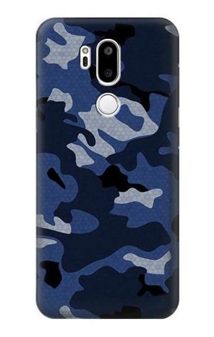 S2959 Navy Blue Camo Camouflage Hülle Schutzhülle Taschen für LG G7 ThinQ