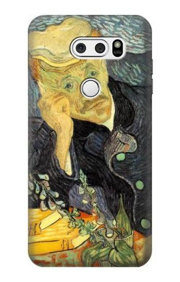 S0212 Van Gogh Portrait of Dr. Gachet Hülle Schutzhülle Taschen für LG V30, LG V30 Plus, LG V30S ThinQ, LG V35, LG V35 ThinQ