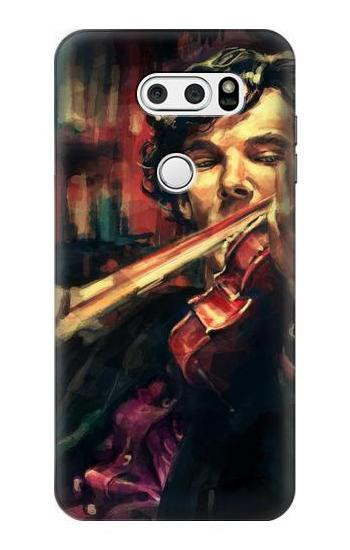 S0723 Violin Art Paint Hülle Schutzhülle Taschen für LG V30, LG V30 Plus, LG V30S ThinQ, LG V35, LG V35 ThinQ
