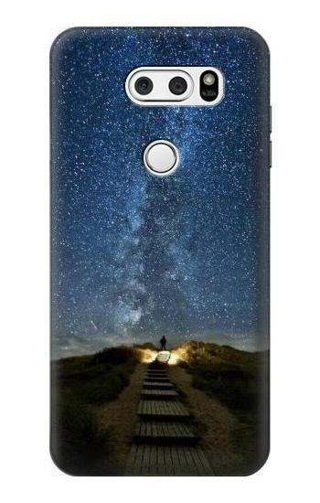 S0734 Stairway to Heaven Iceland Hülle Schutzhülle Taschen für LG V30, LG V30 Plus, LG V30S ThinQ, LG V35, LG V35 ThinQ