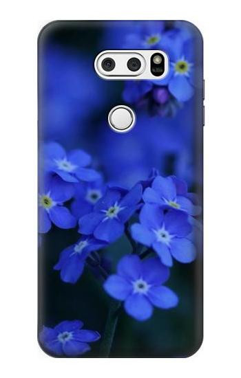 S0782 Forget me not Hülle Schutzhülle Taschen für LG V30, LG V30 Plus, LG V30S ThinQ, LG V35, LG V35 ThinQ