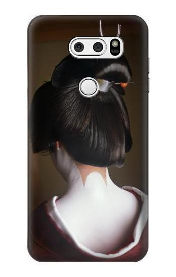 S1337 Japan Geisha Neck Hülle Schutzhülle Taschen für LG V30, LG V30 Plus, LG V30S ThinQ, LG V35, LG V35 ThinQ