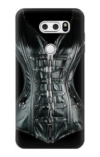 S1639 Gothic Corset Black Hülle Schutzhülle Taschen für LG V30, LG V30 Plus, LG V30S ThinQ, LG V35, LG V35 ThinQ