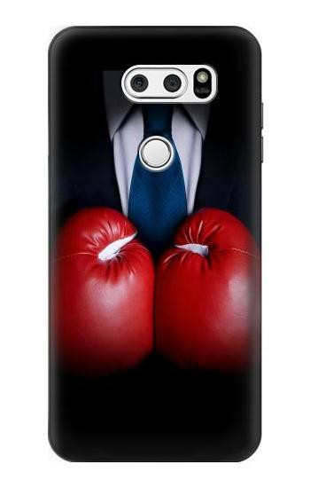S2261 Businessman Black Suit With Boxing Gloves Hülle Schutzhülle Taschen für LG V30, LG V30 Plus, LG V30S ThinQ, LG V35, LG V35 ThinQ