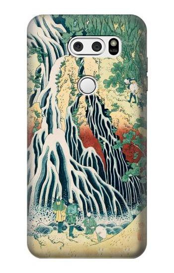S2491 Hokusai Kirifuri Waterfall at Kurokami Hülle Schutzhülle Taschen für LG V30, LG V30 Plus, LG V30S ThinQ, LG V35, LG V35 ThinQ