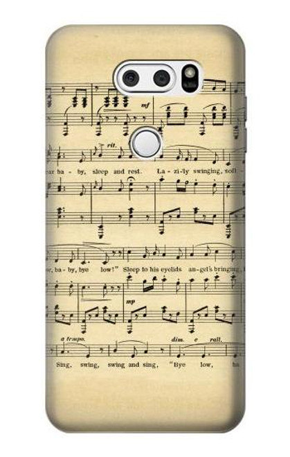 S2504 Vintage Music Sheet Hülle Schutzhülle Taschen für LG V30, LG V30 Plus, LG V30S ThinQ, LG V35, LG V35 ThinQ S2504 Vintage Music Sheet Hülle Schutzhülle Taschen für LG V30, LG V30 Plus, LG V30S ThinQ, LG V35, LG V35 ThinQ