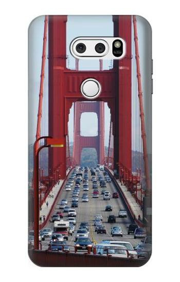 S2637 Golden Gate Bridge Hülle Schutzhülle Taschen für LG V30, LG V30 Plus, LG V30S ThinQ, LG V35, LG V35 ThinQ