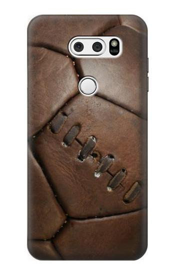S2661 Leather Soccer Football Graphic Hülle Schutzhülle Taschen für LG V30, LG V30 Plus, LG V30S ThinQ, LG V35, LG V35 ThinQ