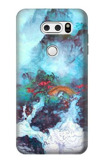 S2724 White Dragon Pool Lui Haisu Hülle Schutzhülle Taschen für LG V30, LG V30 Plus, LG V30S ThinQ, LG V35, LG V35 ThinQ