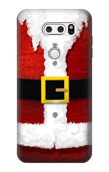 S2846 Christmas Santa Red Suit Hülle Schutzhülle Taschen für LG V30, LG V30 Plus, LG V30S ThinQ, LG V35, LG V35 ThinQ