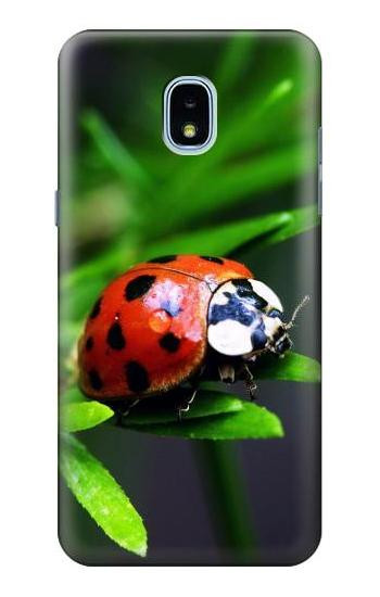 S0263 Ladybug Hülle Schutzhülle Taschen für Samsung Galaxy J3 (2018), J3 Star, J3 V 3rd Gen, J3 Orbit, J3 Achieve, Express Prime 3, Amp Prime 3