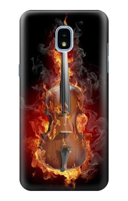 S0864 Fire Violin Hülle Schutzhülle Taschen für Samsung Galaxy J3 (2018), J3 Star, J3 V 3rd Gen, J3 Orbit, J3 Achieve, Express Prime 3, Amp Prime 3