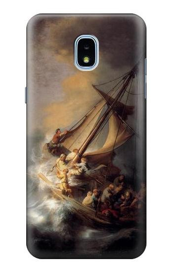 S1091 Rembrandt Christ in The Storm Hülle Schutzhülle Taschen für Samsung Galaxy J3 (2018), J3 Star, J3 V 3rd Gen, J3 Orbit, J3 Achieve, Express Prime 3, Amp Prime 3