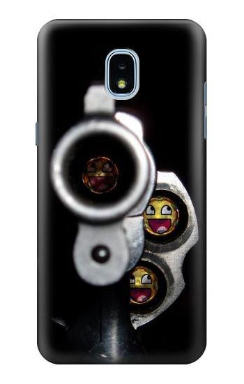 S1109 Smile Bullet Gun Hülle Schutzhülle Taschen für Samsung Galaxy J3 (2018), J3 Star, J3 V 3rd Gen, J3 Orbit, J3 Achieve, Express Prime 3, Amp Prime 3