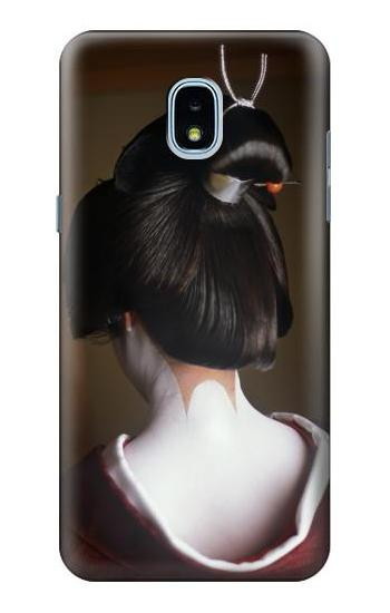 S1337 Japan Geisha Neck Hülle Schutzhülle Taschen für Samsung Galaxy J3 (2018), J3 Star, J3 V 3rd Gen, J3 Orbit, J3 Achieve, Express Prime 3, Amp Prime 3