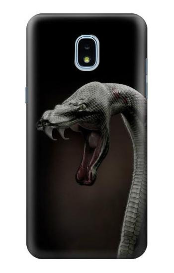 S1597 Black Mamba Snake Hülle Schutzhülle Taschen für Samsung Galaxy J3 (2018), J3 Star, J3 V 3rd Gen, J3 Orbit, J3 Achieve, Express Prime 3, Amp Prime 3