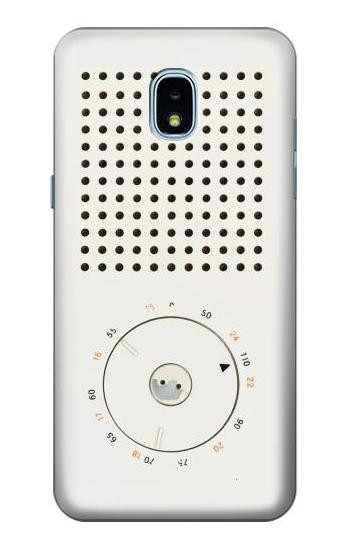 S1857 Retro Transistor Radio Hülle Schutzhülle Taschen für Samsung Galaxy J3 (2018), J3 Star, J3 V 3rd Gen, J3 Orbit, J3 Achieve, Express Prime 3, Amp Prime 3