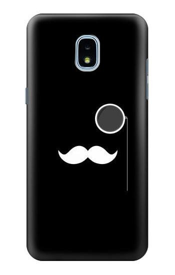 S1946 Sir Mustache Minimalism Hülle Schutzhülle Taschen für Samsung Galaxy J3 (2018), J3 Star, J3 V 3rd Gen, J3 Orbit, J3 Achieve, Express Prime 3, Amp Prime 3