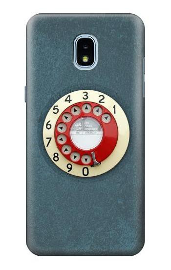 S1968 Rotary Dial Telephone Hülle Schutzhülle Taschen für Samsung Galaxy J3 (2018), J3 Star, J3 V 3rd Gen, J3 Orbit, J3 Achieve, Express Prime 3, Amp Prime 3
