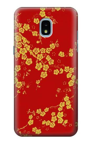 S2050 Cherry Blossoms Chinese Graphic Printed Hülle Schutzhülle Taschen für Samsung Galaxy J3 (2018), J3 Star, J3 V 3rd Gen, J3 Orbit, J3 Achieve, Express Prime 3, Amp Prime 3
