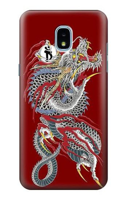 S2104 Yakuza Dragon Tattoo Hülle Schutzhülle Taschen für Samsung Galaxy J3 (2018), J3 Star, J3 V 3rd Gen, J3 Orbit, J3 Achieve, Express Prime 3, Amp Prime 3