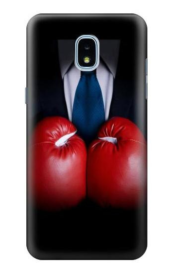 S2261 Businessman Black Suit With Boxing Gloves Hülle Schutzhülle Taschen für Samsung Galaxy J3 (2018), J3 Star, J3 V 3rd Gen, J3 Orbit, J3 Achieve, Express Prime 3, Amp Prime 3