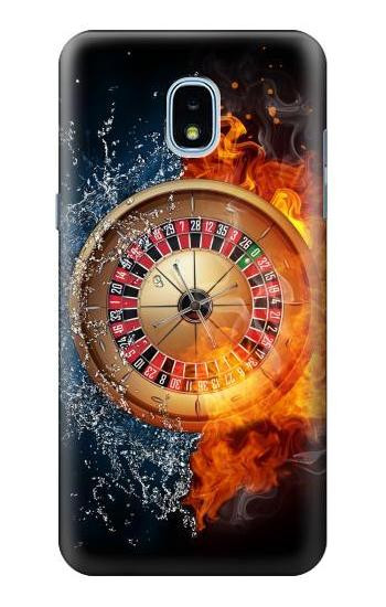 S2289 Roulette Casino Gamble Hülle Schutzhülle Taschen für Samsung Galaxy J3 (2018), J3 Star, J3 V 3rd Gen, J3 Orbit, J3 Achieve, Express Prime 3, Amp Prime 3