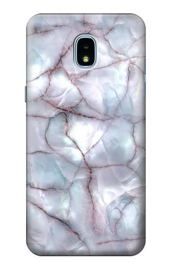 S2316 Dark Blue Marble Texture Graphic Print Hülle Schutzhülle Taschen für Samsung Galaxy J3 (2018), J3 Star, J3 V 3rd Gen, J3 Orbit, J3 Achieve, Express Prime 3, Amp Prime 3
