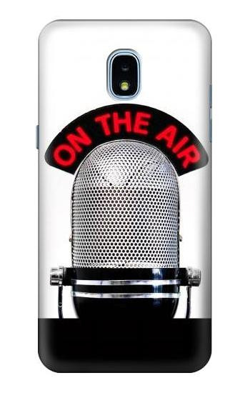 S2381 Vintage Radio Microphone On The Air Hülle Schutzhülle Taschen für Samsung Galaxy J3 (2018), J3 Star, J3 V 3rd Gen, J3 Orbit, J3 Achieve, Express Prime 3, Amp Prime 3