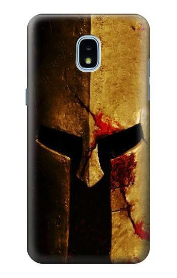 S2439 Warrior Spartan Helmet Hülle Schutzhülle Taschen für Samsung Galaxy J3 (2018), J3 Star, J3 V 3rd Gen, J3 Orbit, J3 Achieve, Express Prime 3, Amp Prime 3