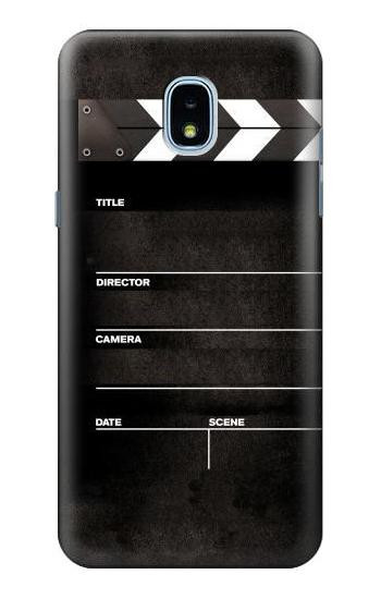 S2479 Director Clapboard Hülle Schutzhülle Taschen für Samsung Galaxy J3 (2018), J3 Star, J3 V 3rd Gen, J3 Orbit, J3 Achieve, Express Prime 3, Amp Prime 3