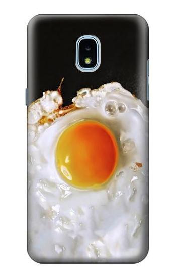 S2695 Fried Egg Hülle Schutzhülle Taschen für Samsung Galaxy J3 (2018), J3 Star, J3 V 3rd Gen, J3 Orbit, J3 Achieve, Express Prime 3, Amp Prime 3