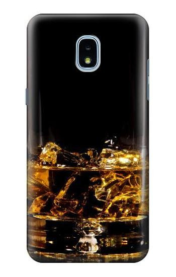 S2742 Ice Whiskey Whisky Glass Hülle Schutzhülle Taschen für Samsung Galaxy J3 (2018), J3 Star, J3 V 3rd Gen, J3 Orbit, J3 Achieve, Express Prime 3, Amp Prime 3